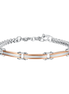 luca barra - BRACCIALE UOMO IN ACCIAIO ELEMENTI IN ACCIAIO IP ROSE GOLD
