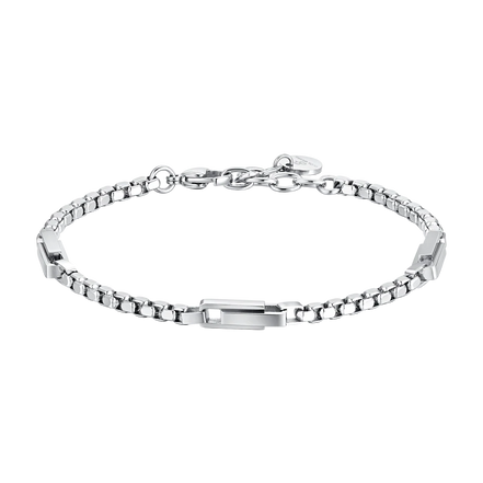 luca barra - BRACCIALE UOMO IN ACCIAIO ELEMENTI IN ACCIAIO