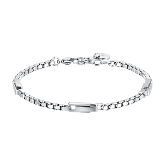 luca barra - BRACCIALE UOMO IN ACCIAIO ELEMENTI IN ACCIAIO