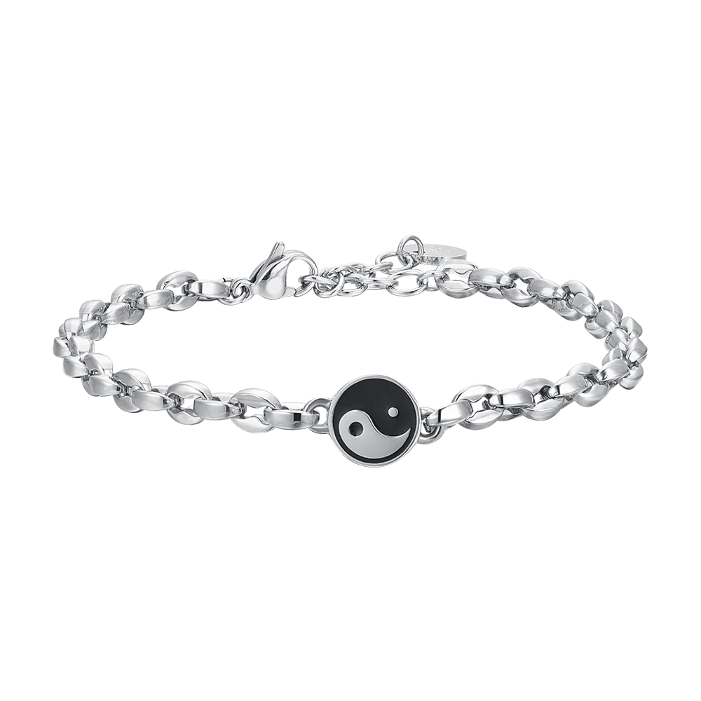 luca barra - BRACCIALE UOMO IN ACCIAIO CON TAO