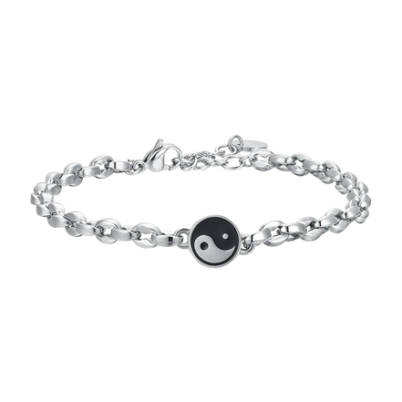 luca barra - BRACCIALE UOMO IN ACCIAIO CON TAO