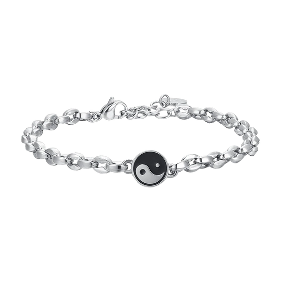 luca barra - BRACCIALE UOMO IN ACCIAIO CON TAO