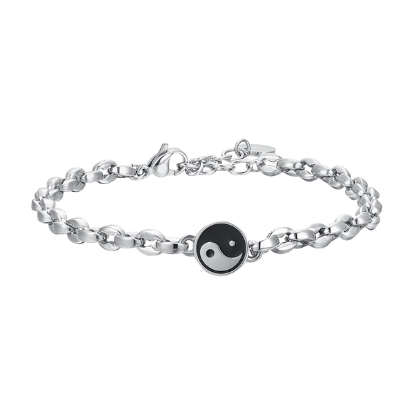 luca barra - BRACCIALE UOMO IN ACCIAIO CON TAO