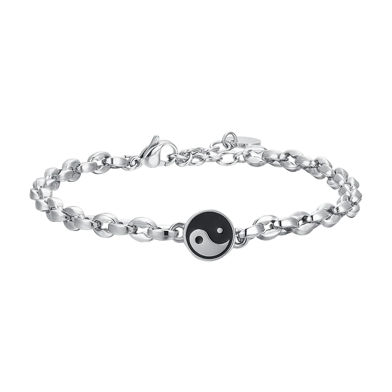 luca barra - BRACCIALE UOMO IN ACCIAIO CON TAO