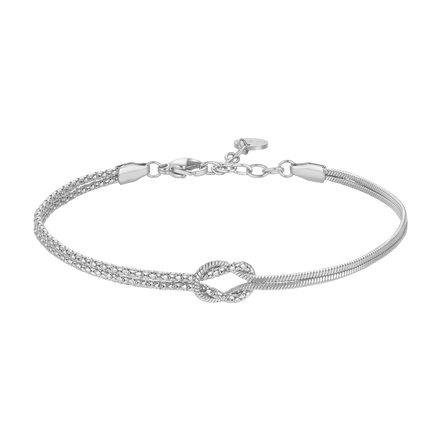 luca barra - BRACCIALE IN ACCIAIO CON NODO