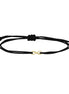 igold - Bracciale Donna con Cordino Nero e Simbolo Infinito in Oro Giallo 375% 9 kt
