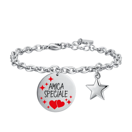 luca barra - BRACCIALE DONNA IN ACCIAIO AMICA SPECIALE