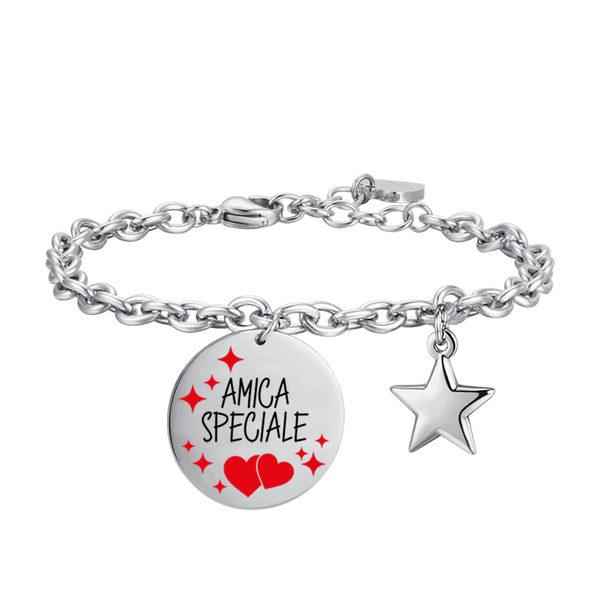 luca barra - BRACCIALE DONNA IN ACCIAIO AMICA SPECIALE