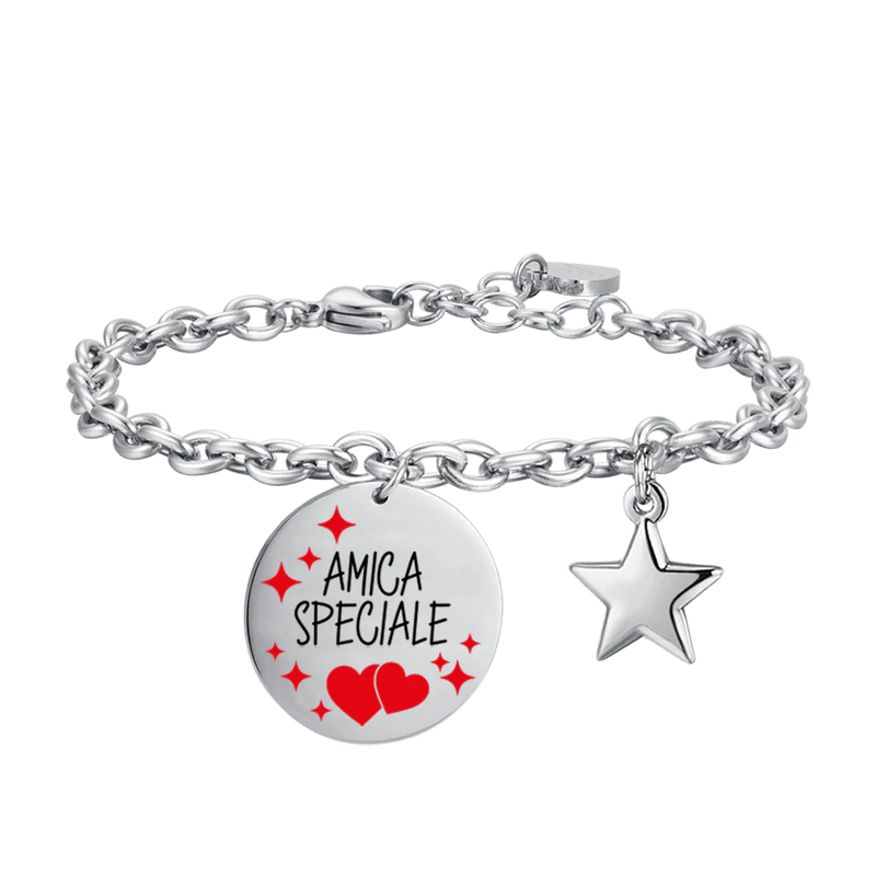 luca barra - BRACCIALE DONNA IN ACCIAIO AMICA SPECIALE