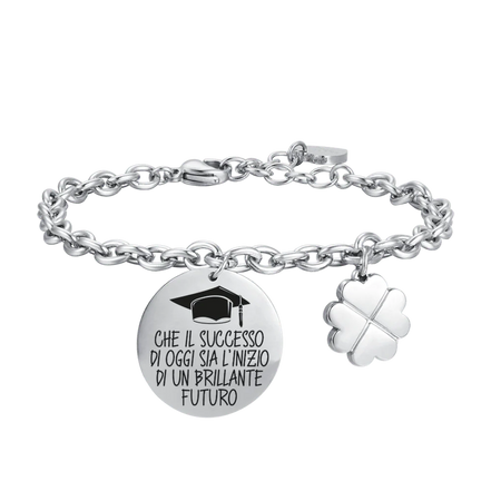 luca barra - BRACCIALE DONNA IN ACCIAIO CHE IL SUCCESSO DI OGGI SIA L'INIZIO DI UN BRILLANTE