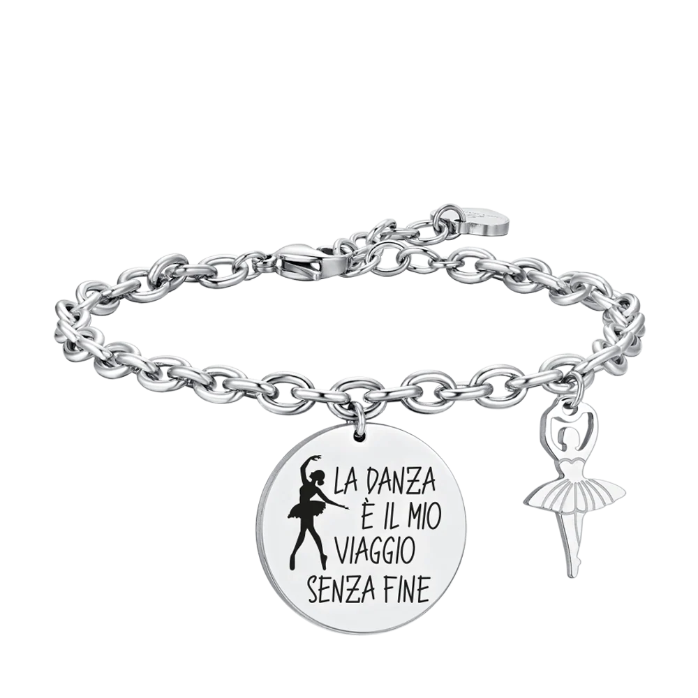 luca barra - BRACCIALE DONNA IN ACCIAIO BALLERINA