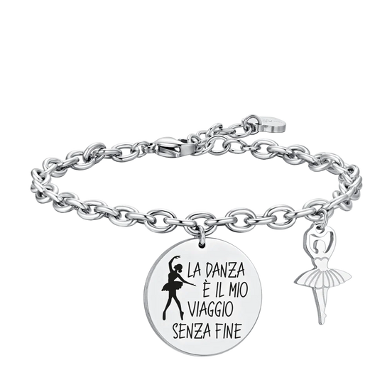 luca barra - BRACCIALE DONNA IN ACCIAIO BALLERINA