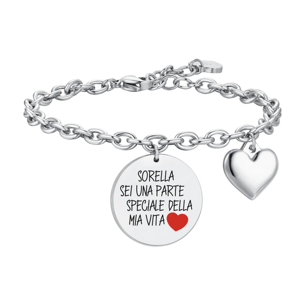 luca barra - BRACCIALE DONNA IN ACCIAIO SORELLA