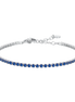 luca barra - BRACCIALE TENNIS DONNA IN ACCIAIO CON ZIRCONI BLU