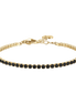 luca barra - BRACCIALE TENNIS DONNA IN ACCIAIO COLORE ORO CON ZIRCONI NERI