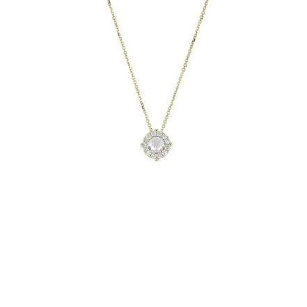 igold - Collana Punto Luce con Contorno in Oro 375% 9kt