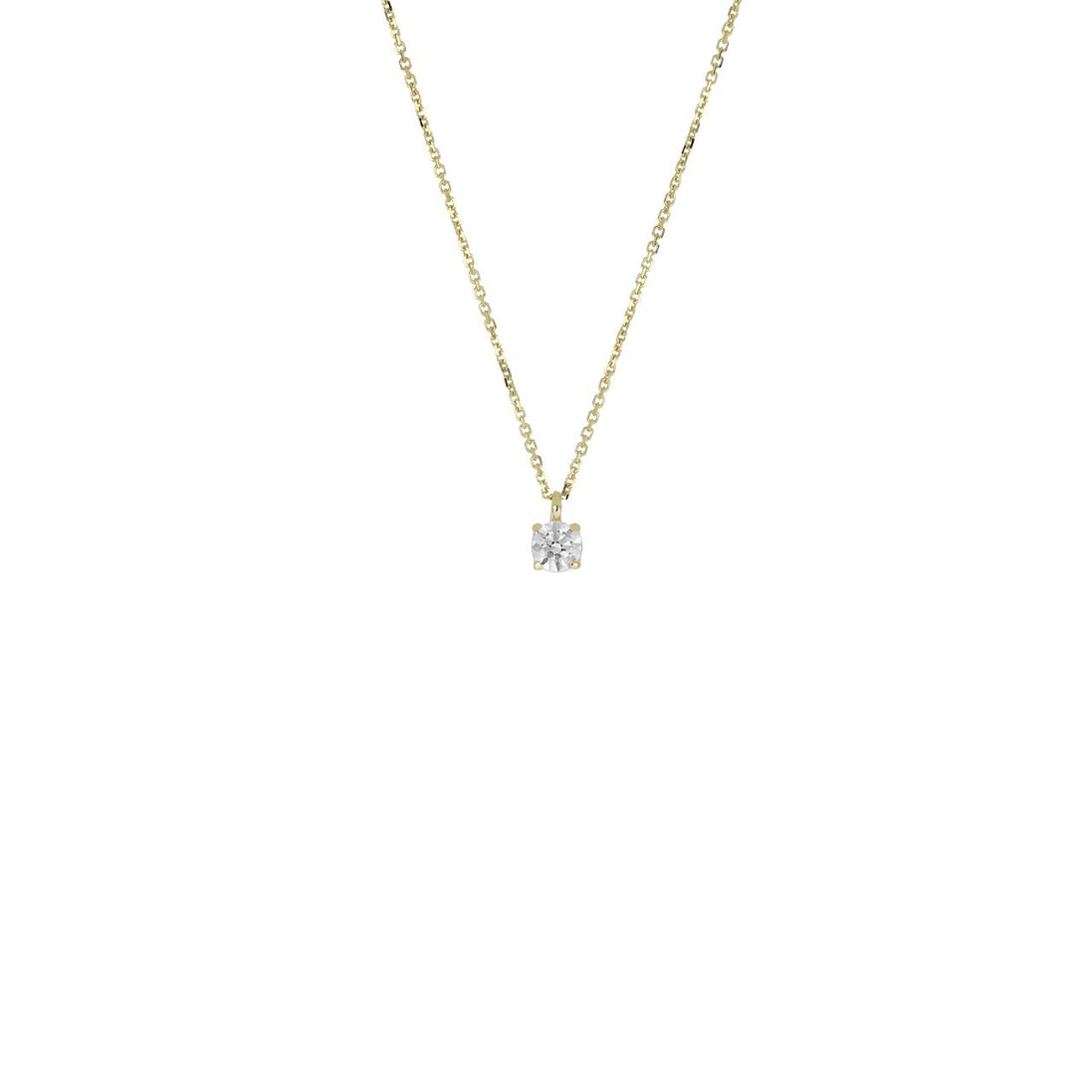 igold - Collana Punto Luce in Oro 375% 9kt con Zircone