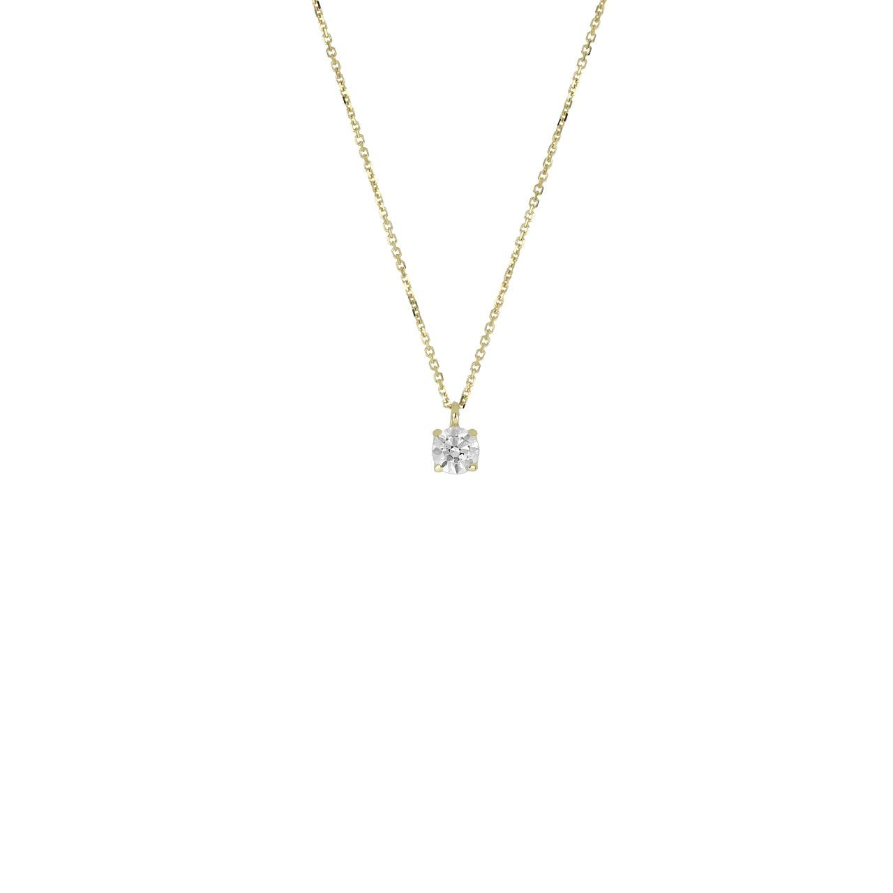 igold - Collana Punto Luce Quadrato in Oro 375% 9kt