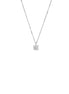 igold - Collana Punto Luce Classico in Oro Bianco 375% 9kt