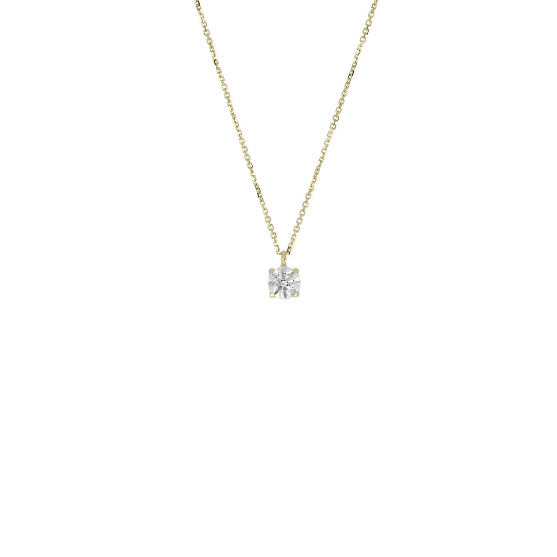 igold - Collana Punto Luce Quadrato in Oro 375% 9kt