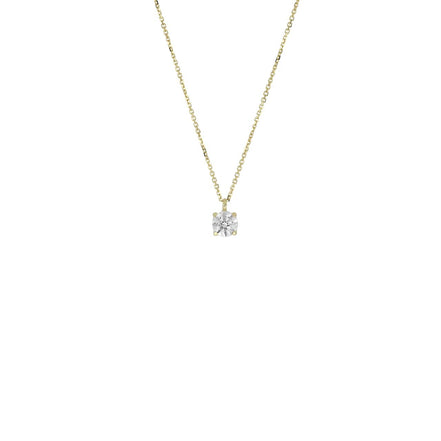 igold - Collana Punto Luce Quadrato in Oro 375% 9kt