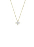 igold - Collana Punto Luce con Zircone in Oro Bianco 375% 9kt