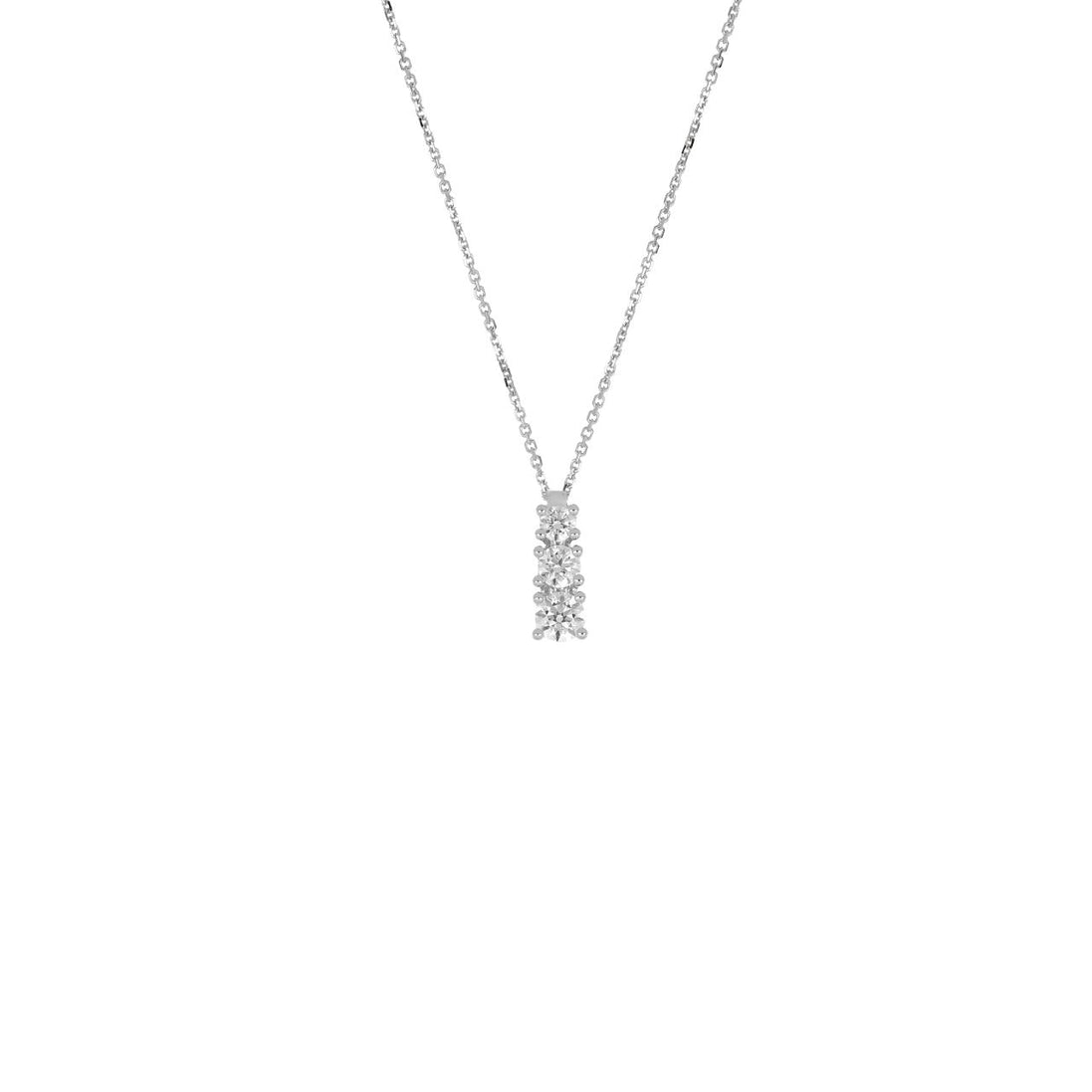 igold - Collana Punto Luce a Barretta Verticale in Oro 375% 9kt