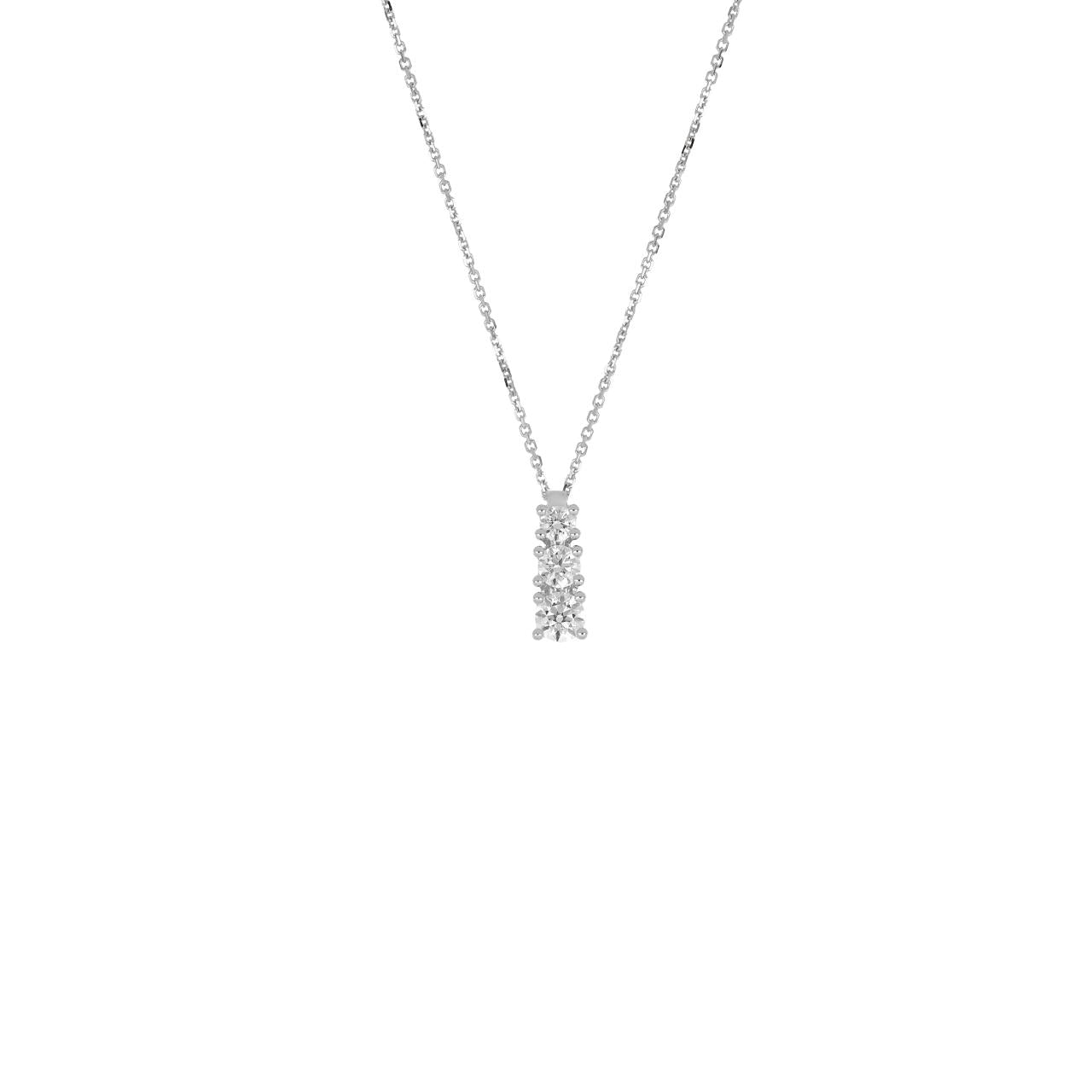 igold - Collana Punto Luce a Barretta Verticale in Oro 375% 9kt