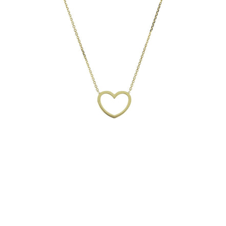 Collana Cuore Traforato in Oro 375% 9kt