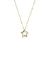 igold - Collana con Ciondolo Stella in Oro 375% 9kt con Zirconi