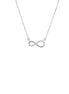 igold - Collana Infinito con Zirconi in Oro Bianco 375% 9kt