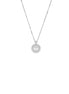 igold - Collana in Oro Bianco 375% 9kt con Perla e Zirconi
