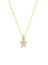 igold - Collana con Ciondolo Bimbo in Oro 375% 9kt con Zirconi