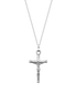 luca barra - COLLANA UOMO IN ACCIAIO CON CROCIFISSO