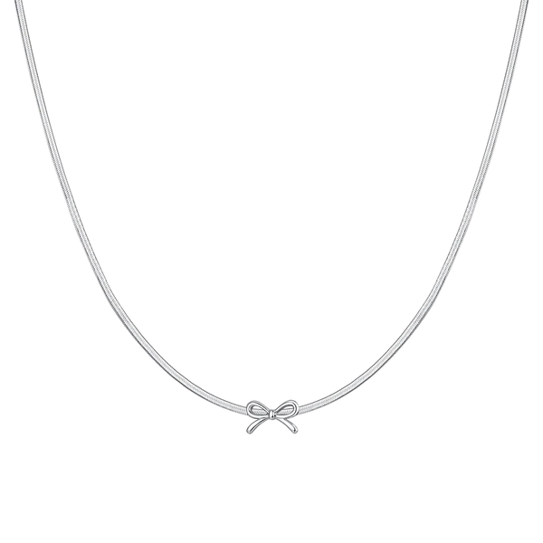 luca barra - COLLANA DONNA IN ACCIAIO FIOCCO