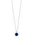 luca barra - COLLANA DONNA IN ACCIAIO CON ZIRCONE BLU