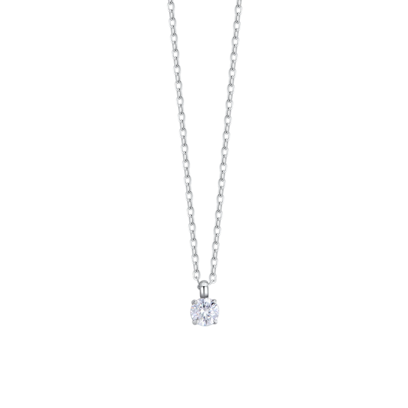 luca barra - COLLANA DONNA IN ACCIAIO CON CRISTALLO BIANCO