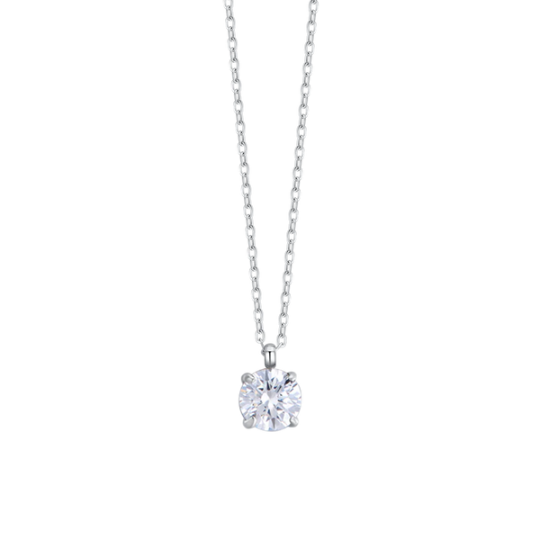 luca barra - COLLANA DONNA IN ACCIAIO CON CRISTALLO BIANCO