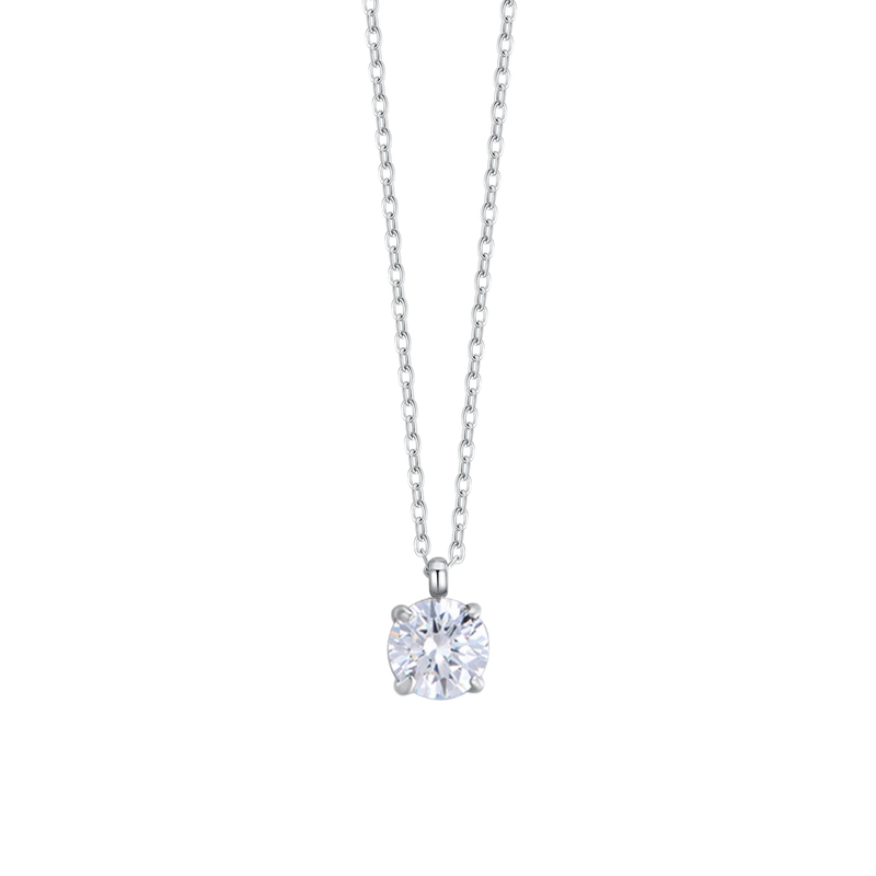 luca barra - COLLANA DONNA IN ACCIAIO CON CRISTALLO BIANCO