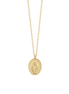 luca barra - COLLANA DONNA IN ACCIAIO IP GOLD, MEDAGLIETTA CON MADONNINA