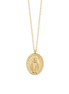 luca barra - COLLANA DONNA IN ACCIAIO IP GOLD, MEDAGLIETTA CON MADONNINA MIRACOLOSA
