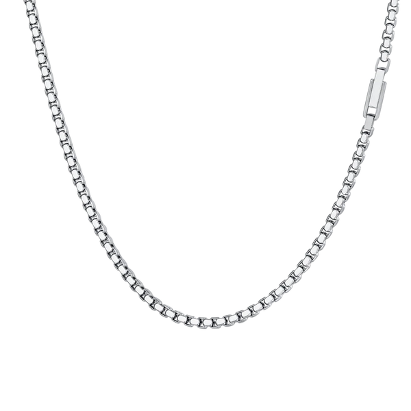 luca barra - COLLANA UOMO IN ACCIAIO ELEMENTO IN ACCIAIO