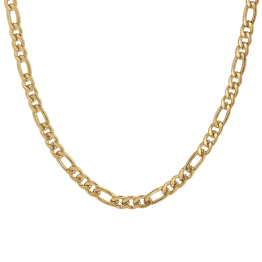 luca barra - COLLANA UOMO IN ACCIAIO IP GOLD