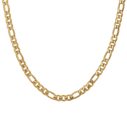 luca barra - COLLANA UOMO IN ACCIAIO IP GOLD