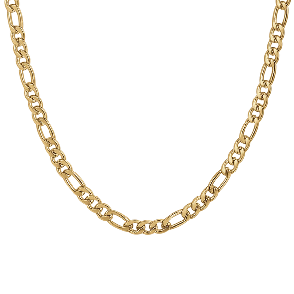 luca barra - COLLANA UOMO IN ACCIAIO IP GOLD