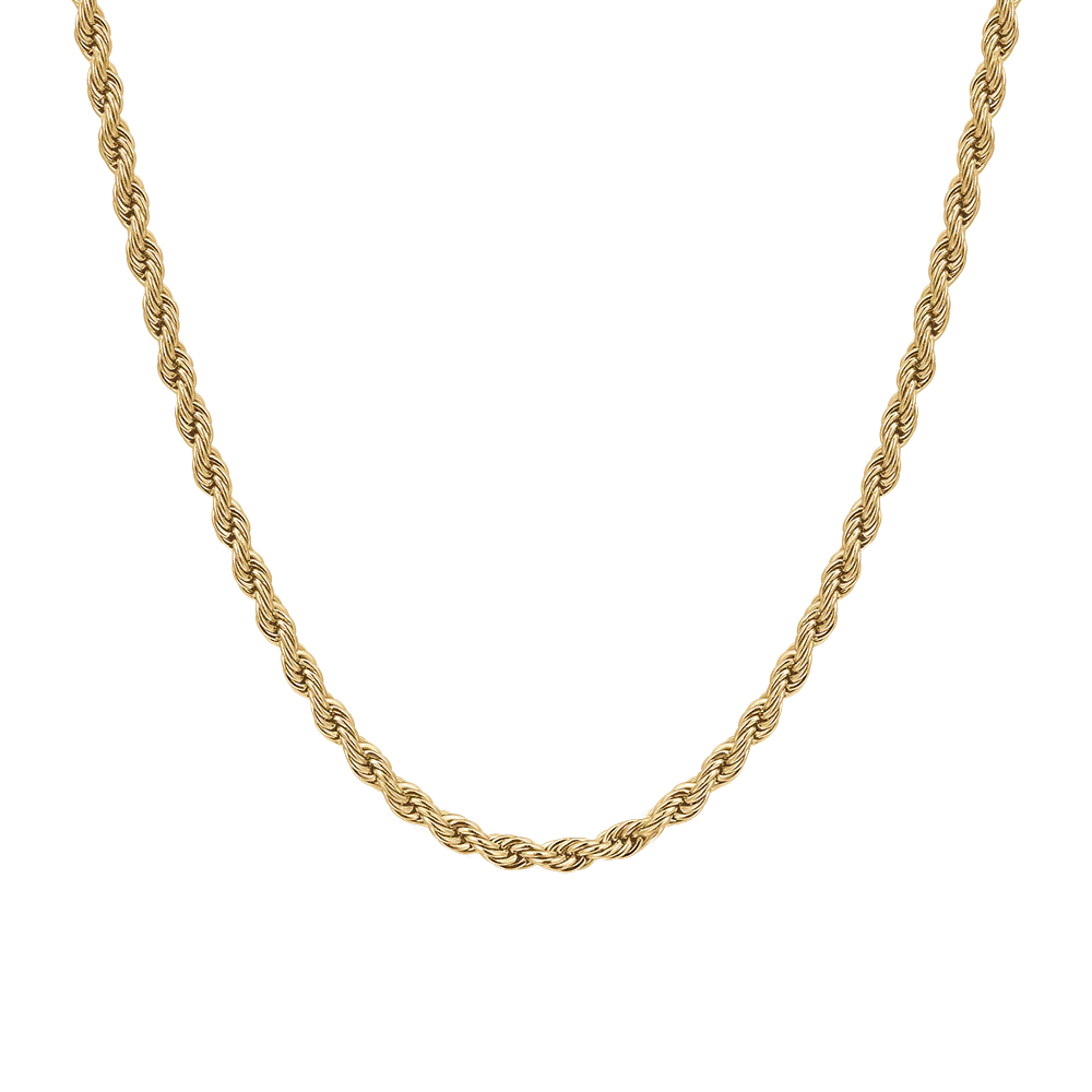luca barra - COLLANA UOMO IN ACCIAIO IP GOLD