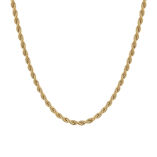 luca barra - COLLANA UOMO IN ACCIAIO IP GOLD