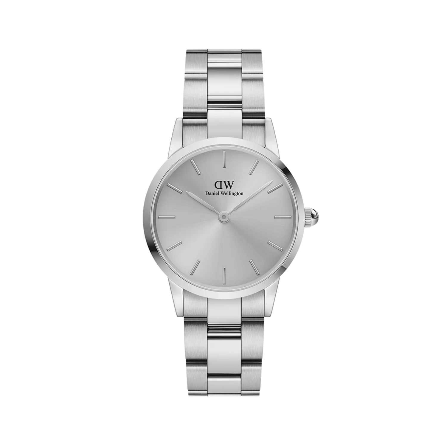 Daniel Wellington Iconic Link Unitone orologio donna silver 28mm DW00100402