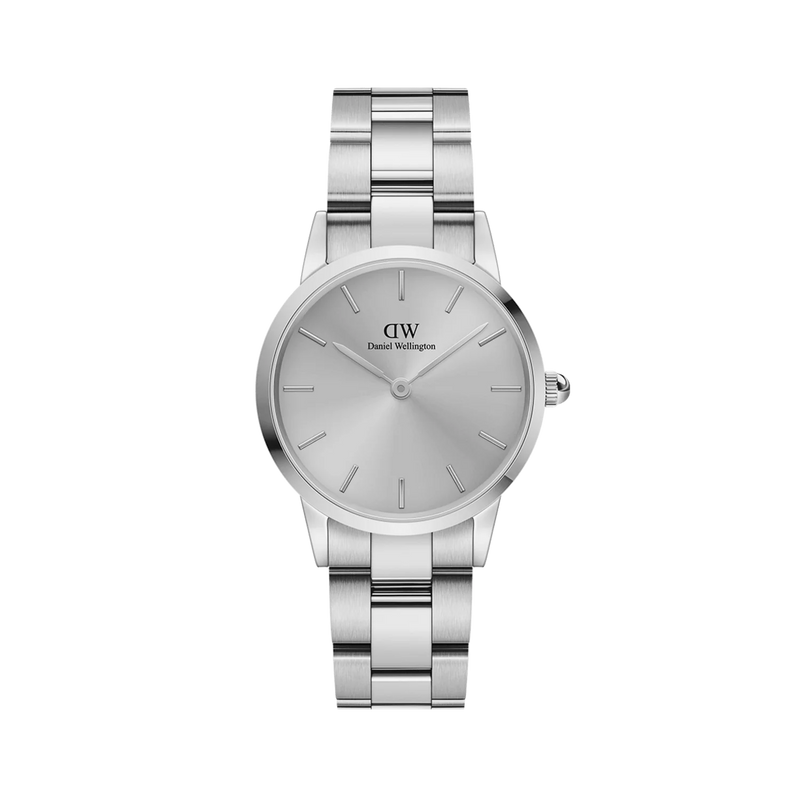 Daniel Wellington Iconic Link Unitone orologio donna silver 28mm DW00100402