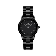 Daniel Wellington Iconic Link Ceramic orologio donna nero 28mm DW00100415